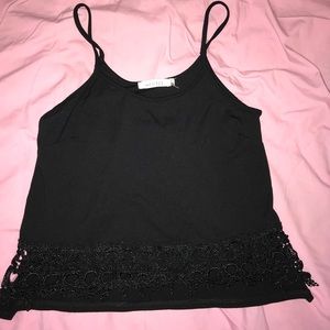 Black lace tank top